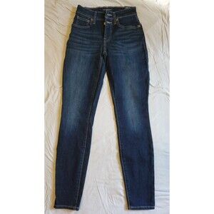 Lucky Brand Women’s Jeans 0/25R Mid Rise Super Skinny Dark Wash Denim BNWT